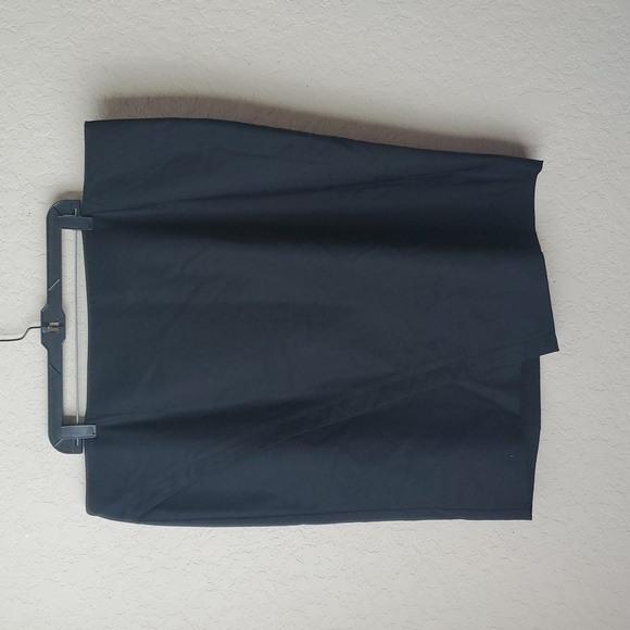 Lane Bryant Skirt Asymmetrical Pencil Black Split Plus Size 24 - Picture 2 of 7